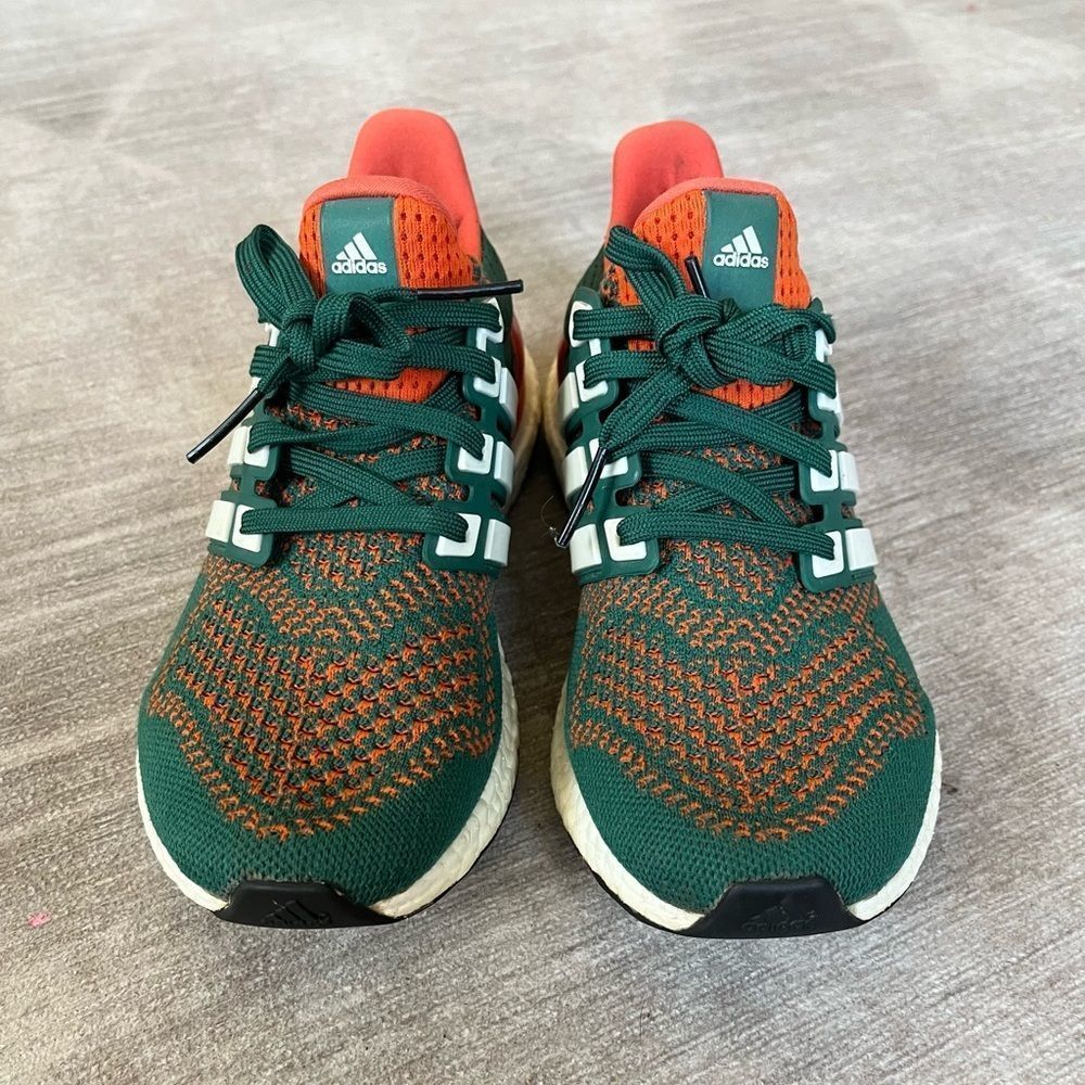 Adidas Ultra Boost 1.0 PE Miami Hurricanes Green Orange Men’s Size 6.5